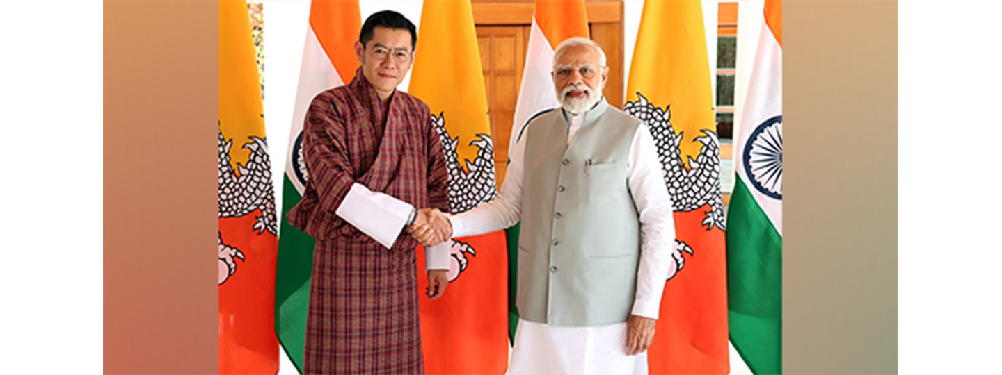  Meeting between Prime Minister Shri Narendra Modi and His Majesty the King of Bhutan&nbsp;at&nbsp;New&nbsp;Delhi