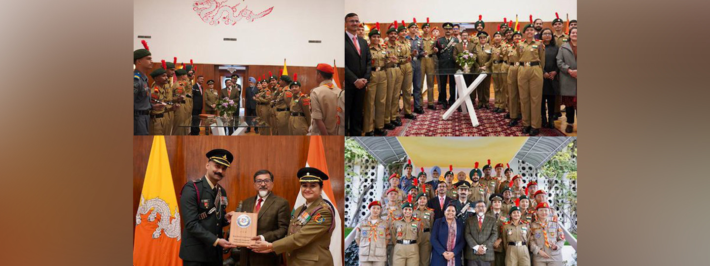  Enduring Bhutan Indian partnership and fostering youth connect ! Amb @SudhakarDalela and team welcomed & interacted with #NationalCadetCorps youth delegation and members of Bhutan Scouts at India House.
The Indian youth delegation will be participating in the National Day celebration of Bhutan