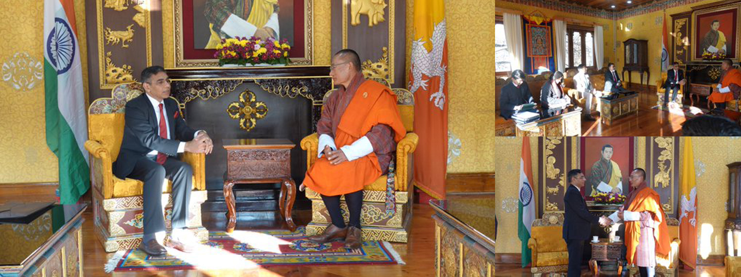  Reaffirming India Bhutan partnership:
@AmbMunu
, Additional Secretary (North) called on PM 
@tsheringtobgay
 today and had a productive discussion on strengthening the unique ties of friendship and cooperation between India Bhutan.