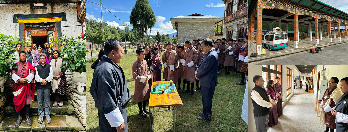  Amb 
@SudhakarDalela
 visited Jakar Dzong and met with team of officials from Bumthang Dzongkhag Administration. A productive review of GoI-assisted development projects undertaken under 12th Five Year Plan period & ways to further deepen development partnership under 13th FYP.