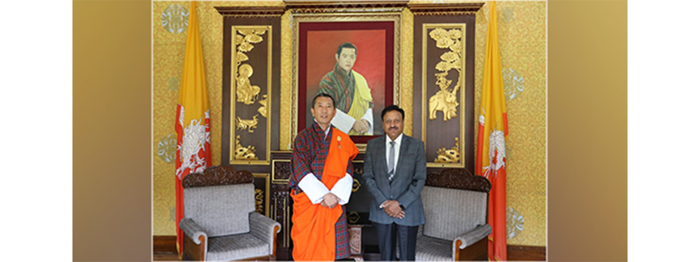  Meeting between Chief Election Commissioner of India Shri Rajiv Kumar and Prime Minister of Bhutan Lyonchhen Dr. Lotay Tshering.