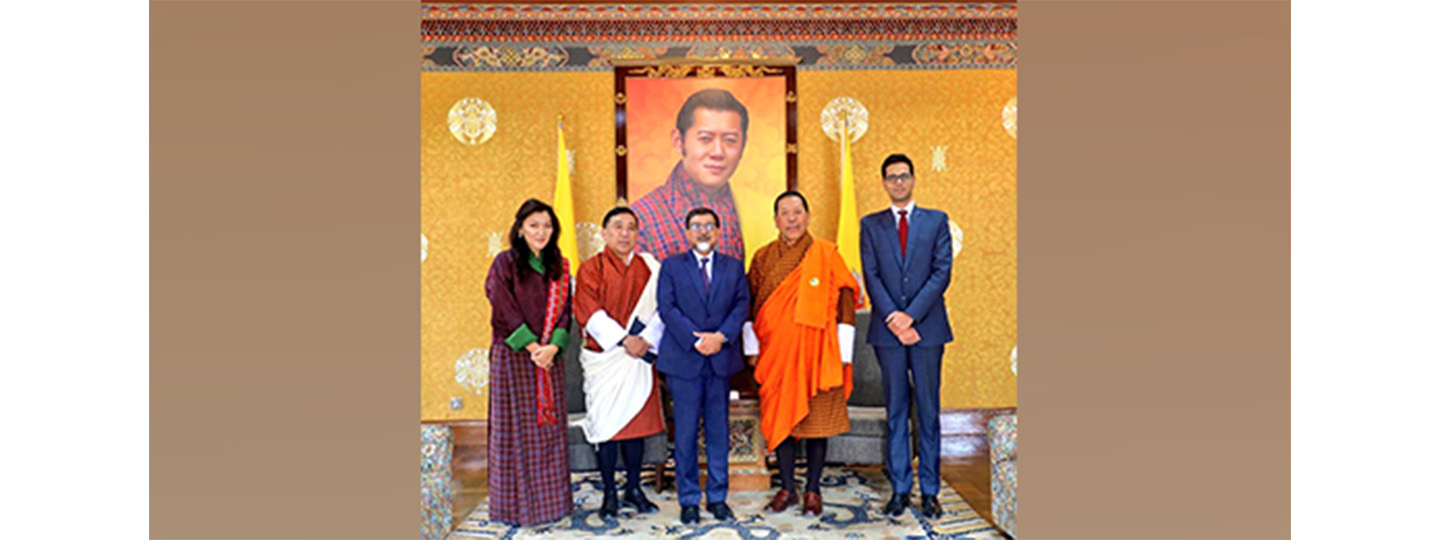  Ambassador Sudhakar Dalela met H.E. Wangchuk Namgyel, Speaker of National Assembly