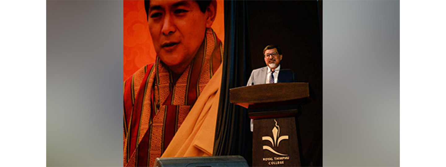  As part of Distinguished Guest Lecture Series at the Royal Thimphu College, Ambassador Sudhakar Dalela addressed the student community on the theme: India-Bhutan Partnership: Charting Future Trajectory Together.