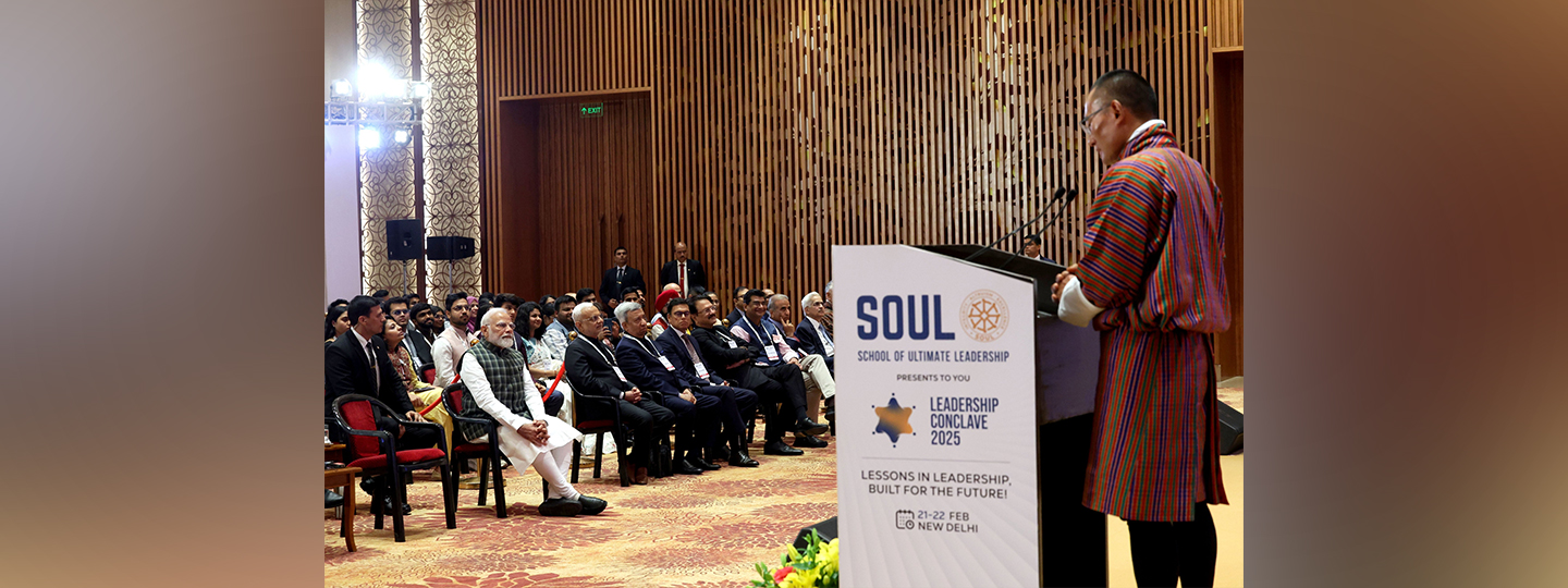  PM of Bhutan Dasho Tshering Tobgay delivered the Keynote address at the SOUL Leadership conclave, New Delhi (21 February 2025)