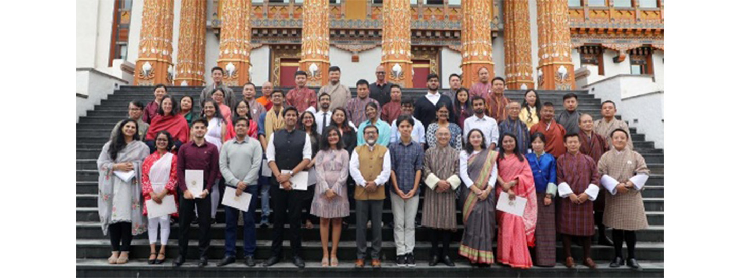 Ambassador Sudhakar Dalela interacted with students from India and the region, participating at the inaugural summer school at JSW School of Law-the first law school in Bhutan