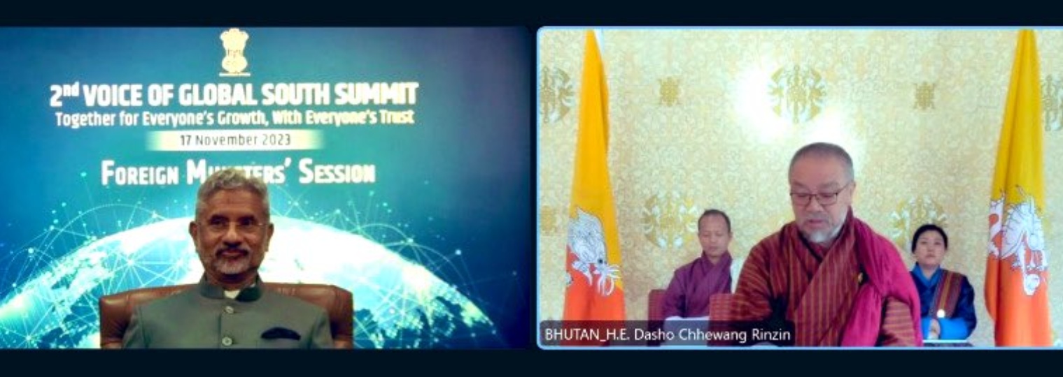  Thank you Dasho Chhewang Rinzin, Hon'ble Advisor, MoFAET of Bhutan, for your participation in the Foreign Minister's Session of the 2nd #VoiceOfGlobalSouth Summit. 