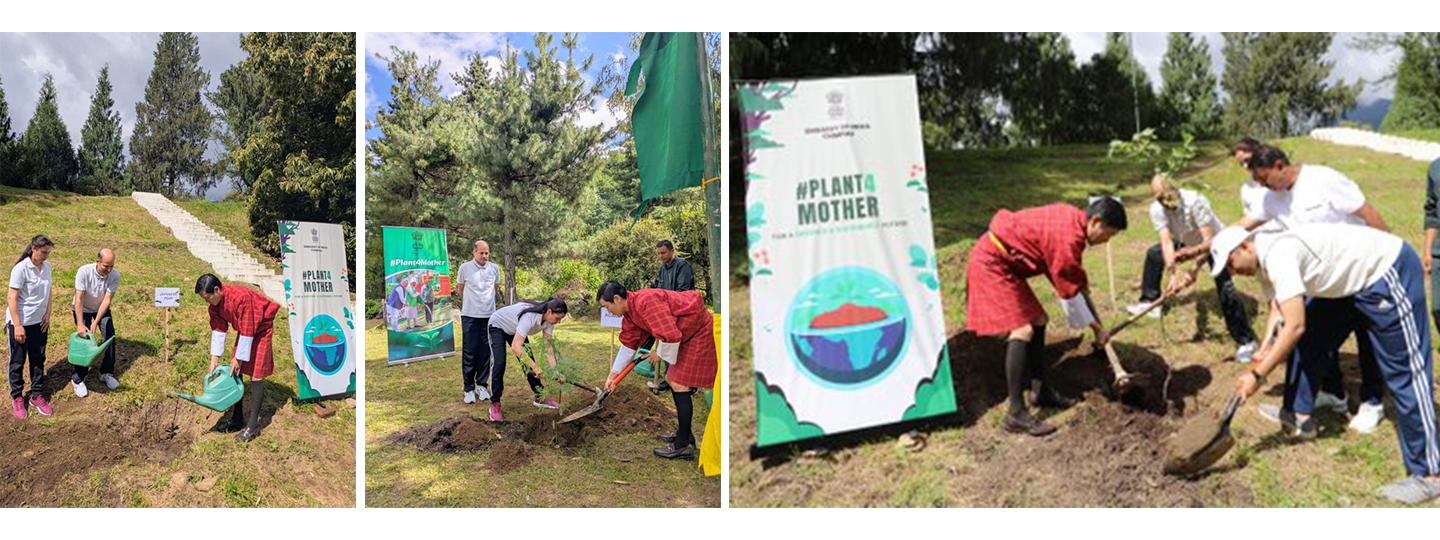  A tree plantation drive was organised at the India House Ecopark, under the ambit of #Plant4Mother 'Ek Ped Maa ke Naam'.