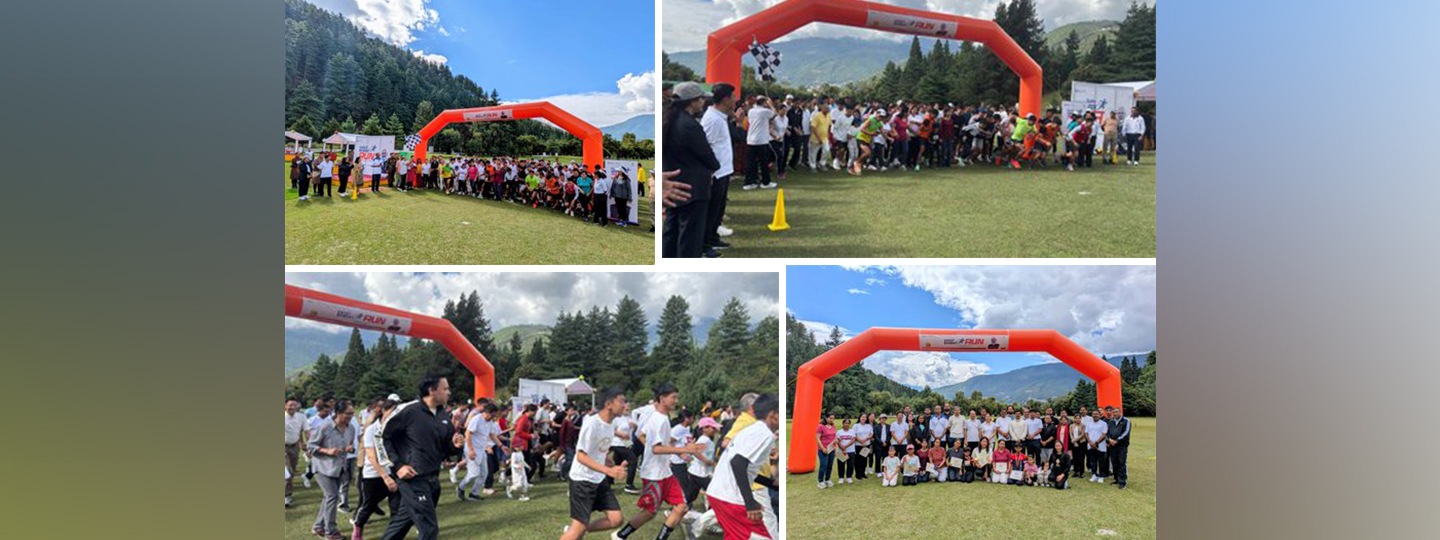  The Viksit Bharat Run 2025 in Thimphu was flagged off by HRH Dasho Jigyel Ugyen Wangchuck and Ambassador Sandeep Arya, with enthusiastic participation from the community and friends of India.