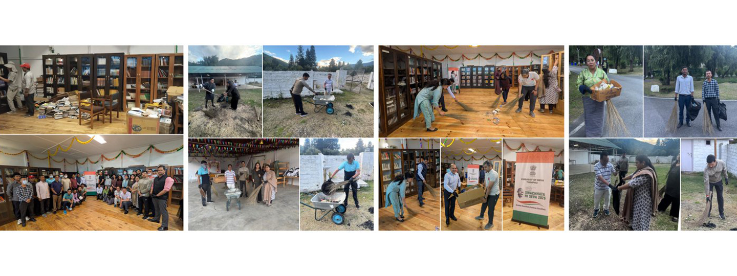  The Embassy team organised a cleanliness drive at its premises as part of #SwachhataHiSeva202, reaffirming commitment to a cleaner and greener future.