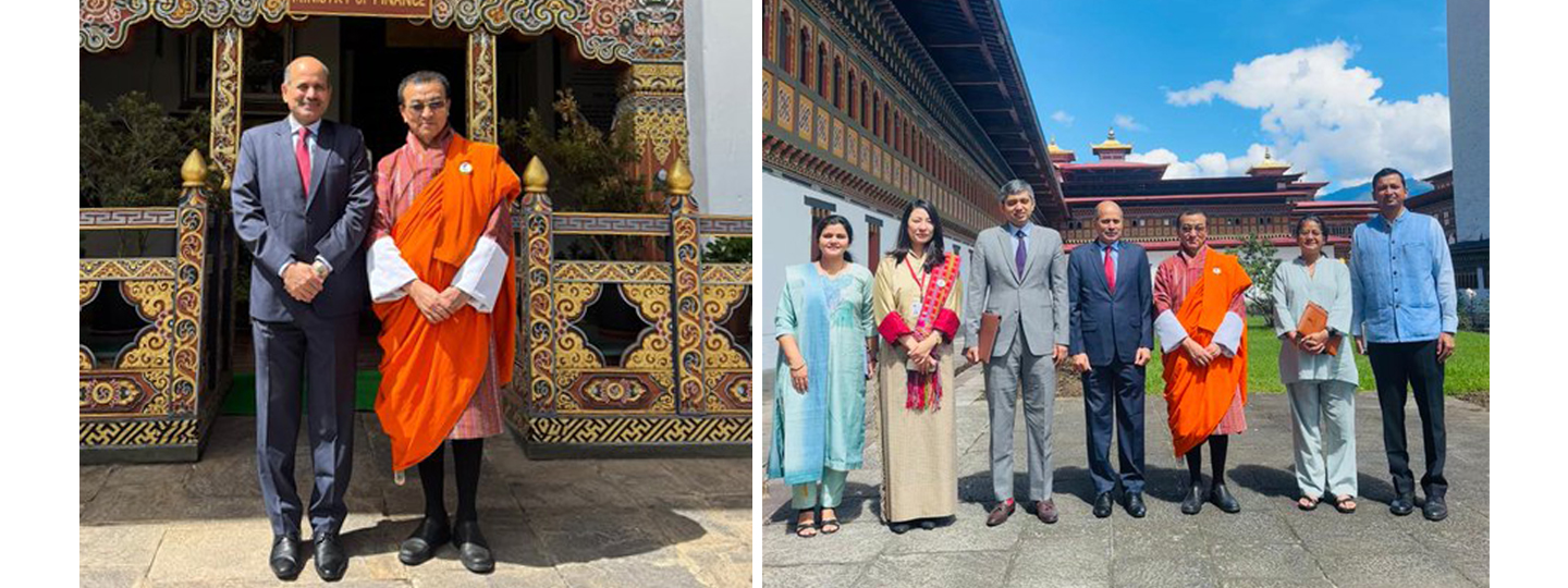  Ambassador Sandeep Arya met with H.E. Lyonpo Lekey Dorji, Finance Minister of Bhutan