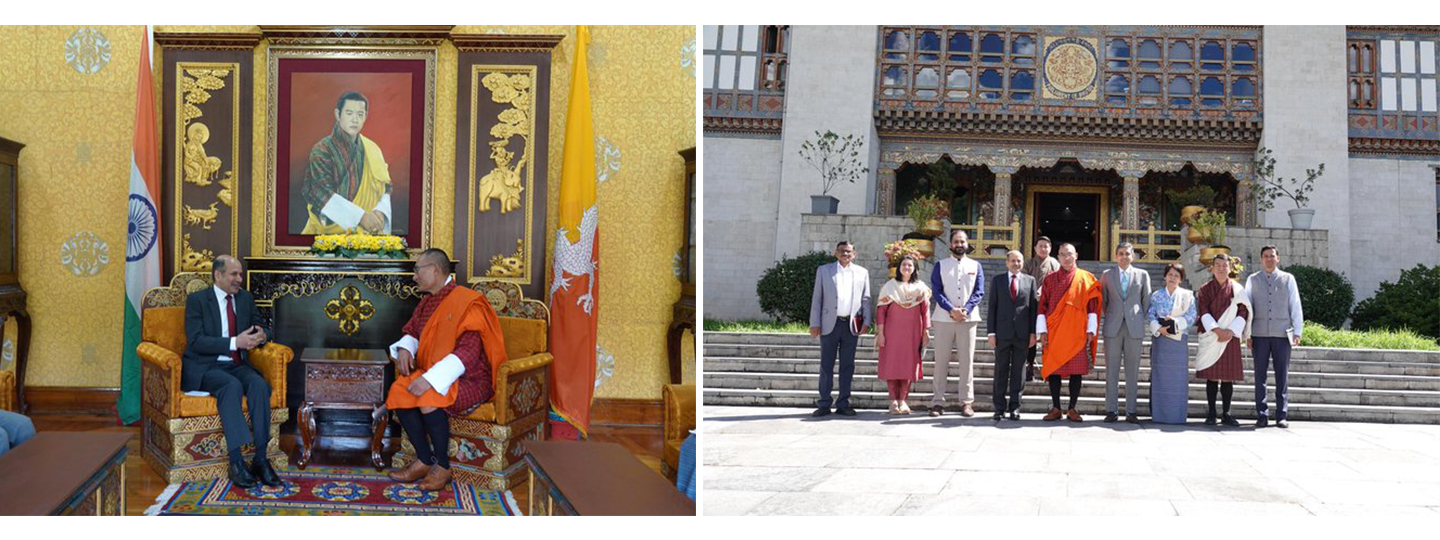  Ambassador Sandeep Arya met with H.E. Lyonpo Lekey Dorji, Finance Minister of Bhutan