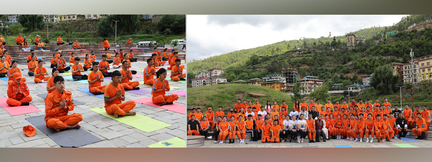  The Embassy of India,Thimphu and NWCC organized a special yoga session in collaboration with Desuung Skilling Program (DSP) at the Chang Yul Park, Thimphu.(22 May 2025)