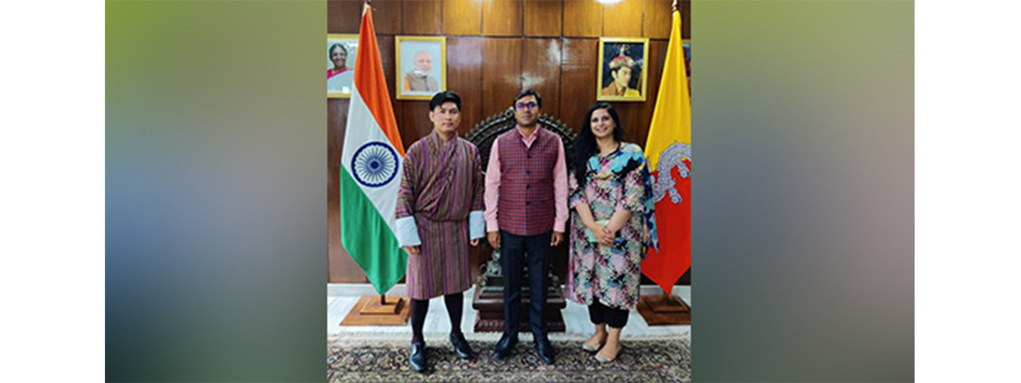  Embassy welcomes Mr. Tulsi Kumar Ghalley, who recently completed his M Tech in Civil Engineering from @IITKanpur under the India-Bhutan Friendship Scholarship.
