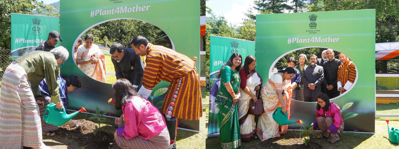  Amb 
@SudhakarDalela
, along with distinguished dignitaries from Bhutan, participated in the planting of saplings at the India House, Thimphu. 

This initiative is part of the #Plant4Mother campaign, launched by Hon’ble PM 
@narendramodi
