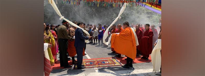  Inauguration of Takti bridge built by India's Project DANTAK on Thimphu-Phuntsholing highway.(April 2024)