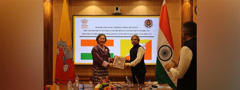  Signing of MoU on establishment of rail links between India and Bhutan in New Delhi  (29 September 2025)