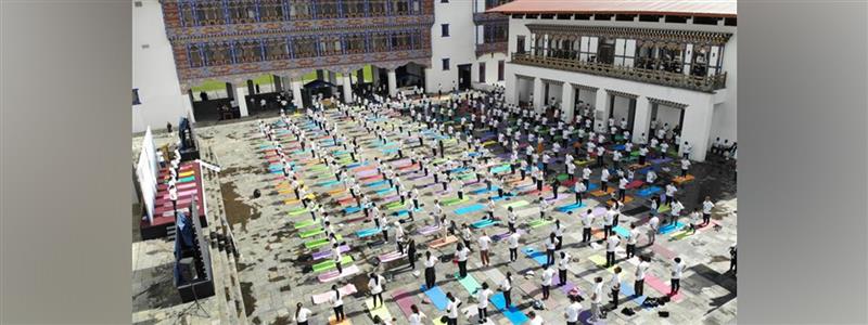  International Day of Yoga (IDY) 2025 at the Royal Textile Academy, Thimphu (21 June 2025)