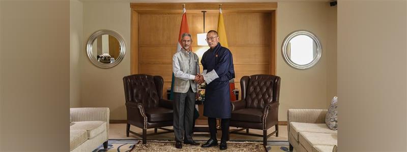 Prime Minister of Bhutan, H.E. Dasho Tshering Tobgay with the External Affairs Minister, Dr. S. Jaishankar in Delhi.(06 September 2025)