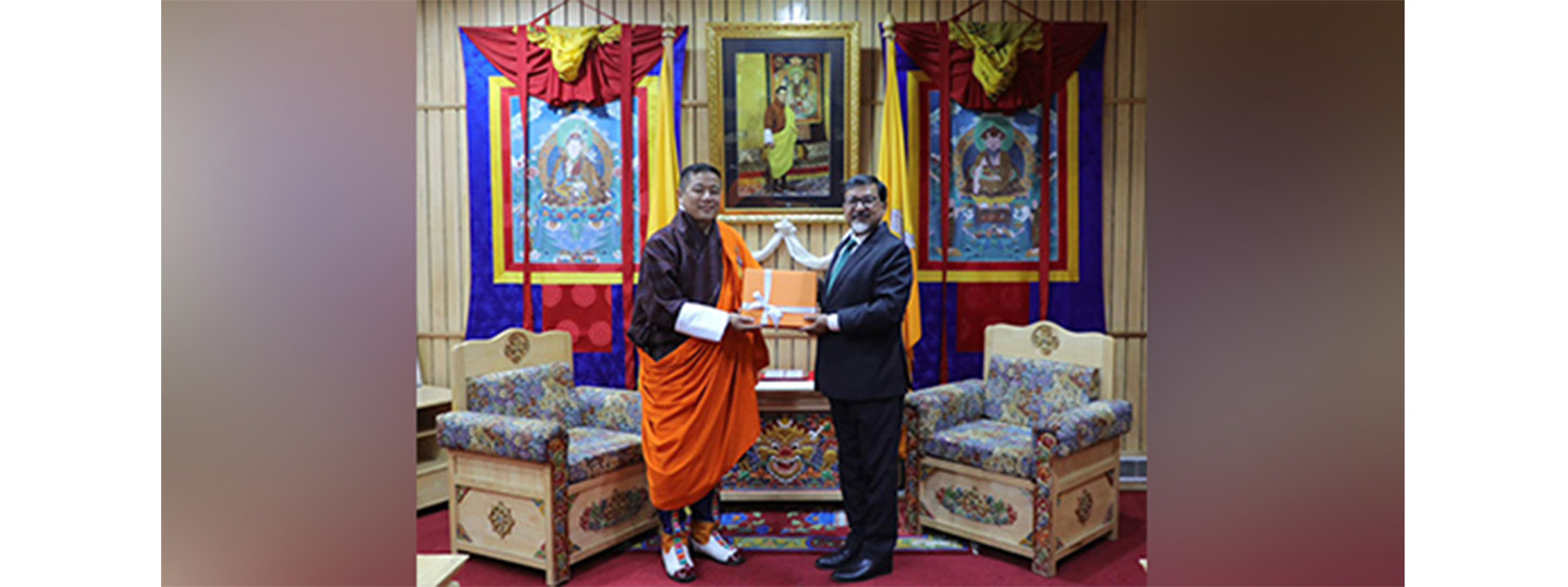  Ambassador Sudhakar Dalela met the Chairperson of the National Council, Hon&rsquo;ble Sangay Dorji and discussed further strengthening of India-Bhutan parliamentary collaboration &amp; exchanges.