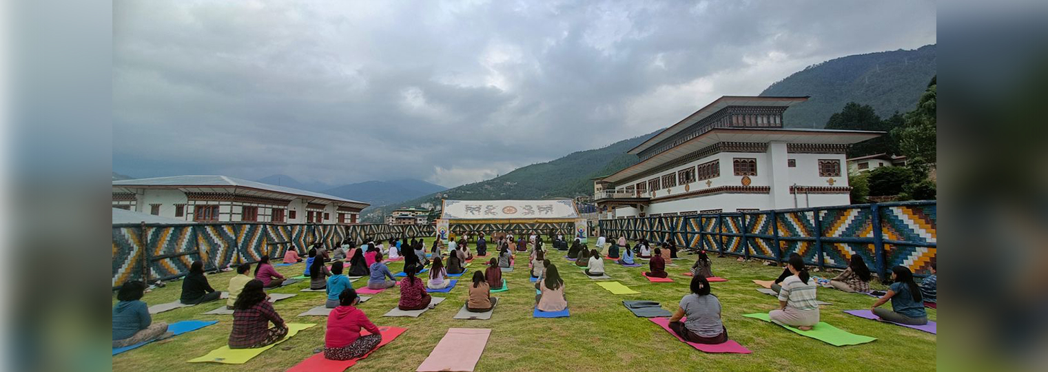  The Embassy of India and NWCC organized a special yoga session with the Royal Bhutan Police (RBP) in Thimphu. (12 June 2025)