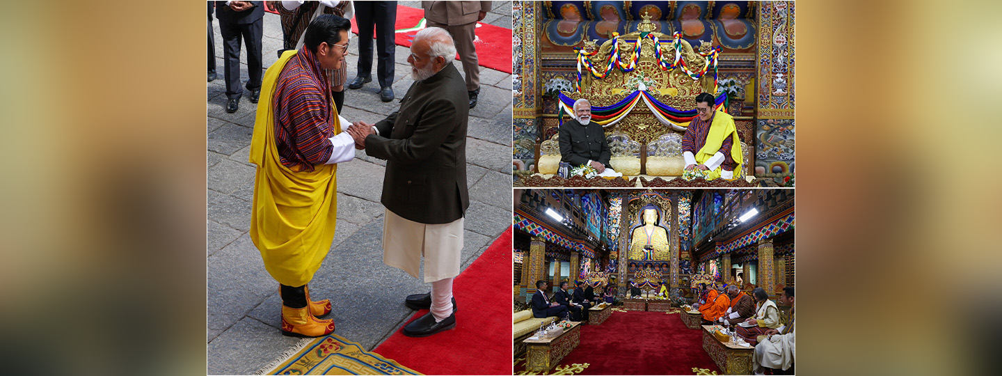  Giving further impetus to India-Bhutan ties!

PM 
@narendramodi
 held talks with H.M. the King of Bhutan, Jigme Khesar Namgyel Wangchuck. 
 
Renewing commitment to the special & unique India-Bhutan friendship, the leaders reviewed the bilateral ties and discussed ways to take them to new levels.