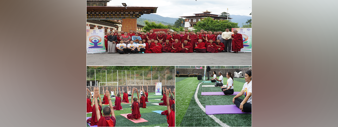  The Embassy organized a special yoga session for the students and faculty of Dechen Phodrang Monastic Central School, Thimphu.
#IDY2024 Yoga for Women Empowerment 