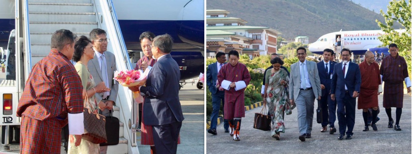  An honour to welcome Hon’ble Chief Justice of India, Dr Dhananjaya Y Chandrachud, on his official visit to Bhutan. Hon’ble CJI will hold talks with Hon’ble Chief Justice of Bhutan, Lyonpo Chogyal Dago Rigdzin on ways to strengthen cooperation in judicial/legal sector.