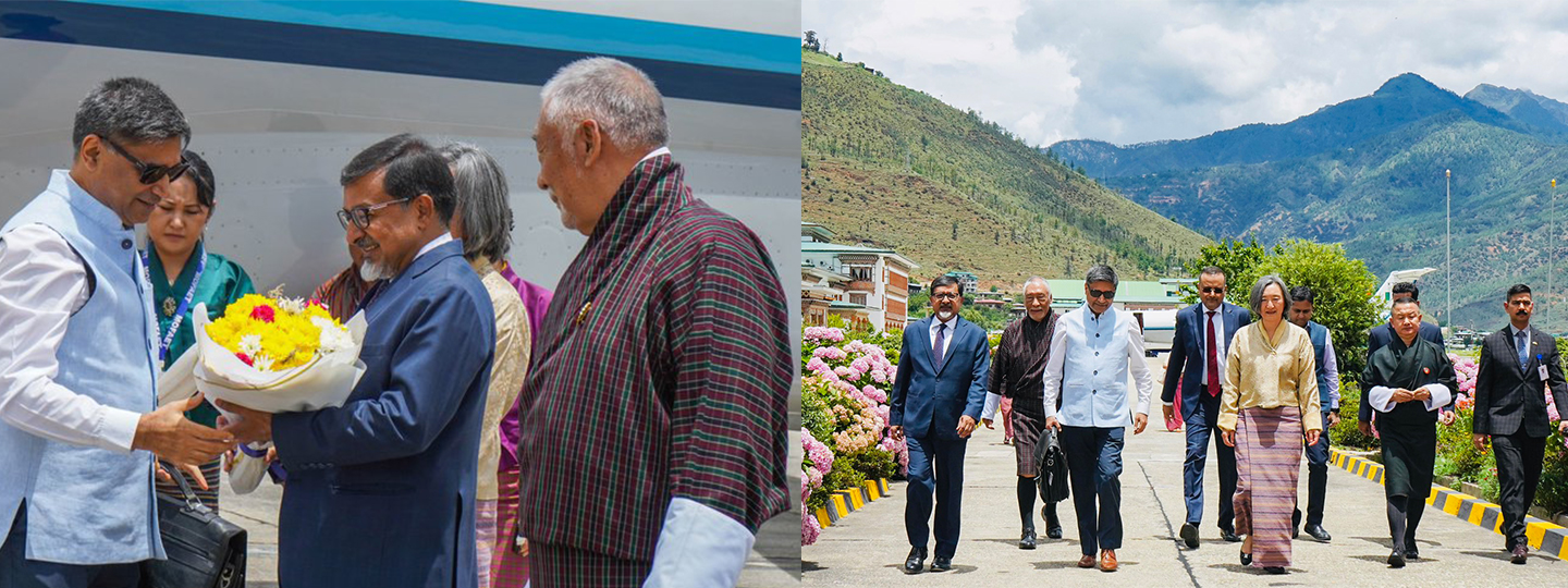  Foreign Secretary 
@VikramMisri
 arrives in Paro for an official visit from 19-20 July. 

The visit is in keeping with the tradition of regular high-level bilateral exchanges and will provide an opportunity to the two sides to review entire gamut of bilateral ties.

@MEAIndia