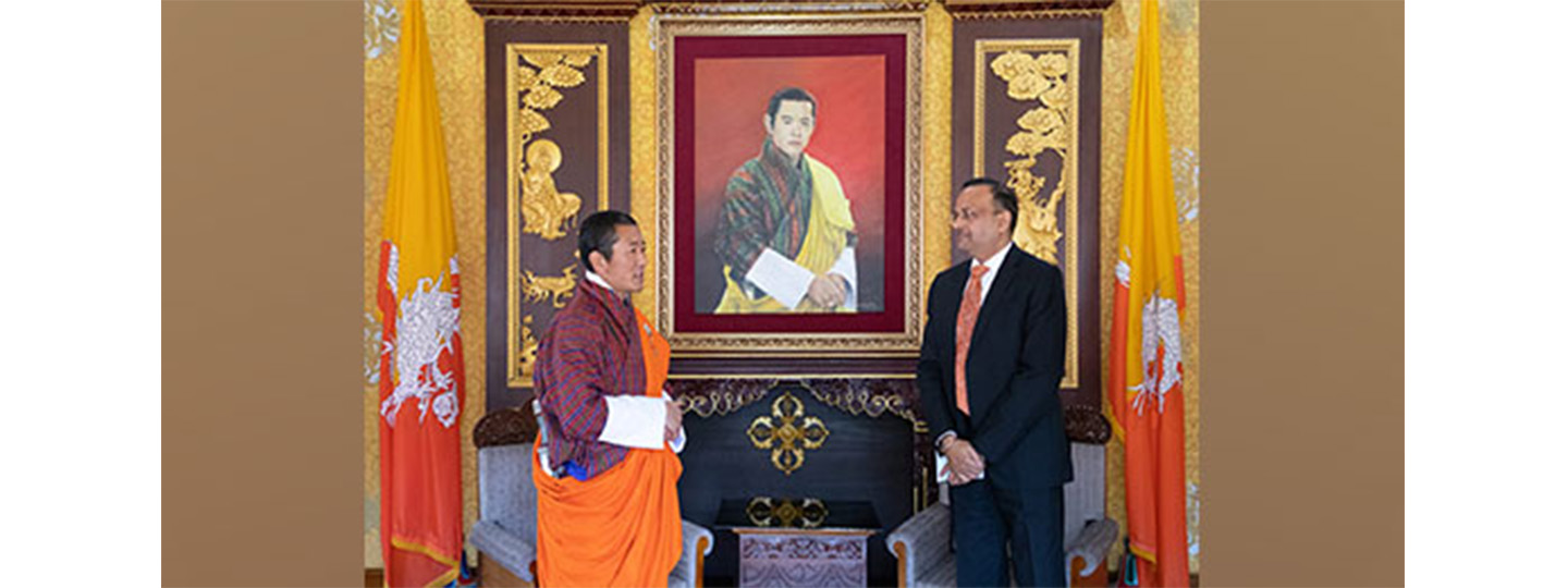  Shri Anurag Srivastava, Joint Secretary (North), Ministry of External Affairs called on Prime Minister of Bhutan Lyonchhen (Dr) Lotay Tshering