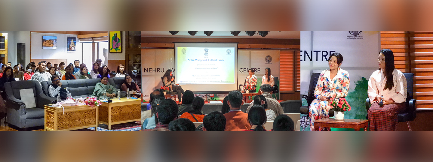  NWCC, Thimphu hosted #SamvadSeries session on ‘Contemporary Cinema in Bhutan’ with Ms Nyema Zam and Ms Charmi Chheda. A fascinating conversation with eminent panellists on growth & emerging trends in Bhutanese cinema. Audience also enjoyed the short animation film ‘Kathputli’.