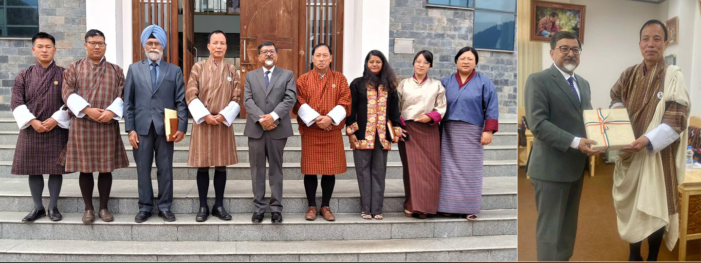  Amb @SudhakarDalela met RUB Vice Chancellor Dasho Nidup Dorji & discussed ways to deepen Bhutan India academic linkages through student & faculty exchange, joint research & academic programs. Committed to further expanding education & knowledge partnership, preparing ourselves for future