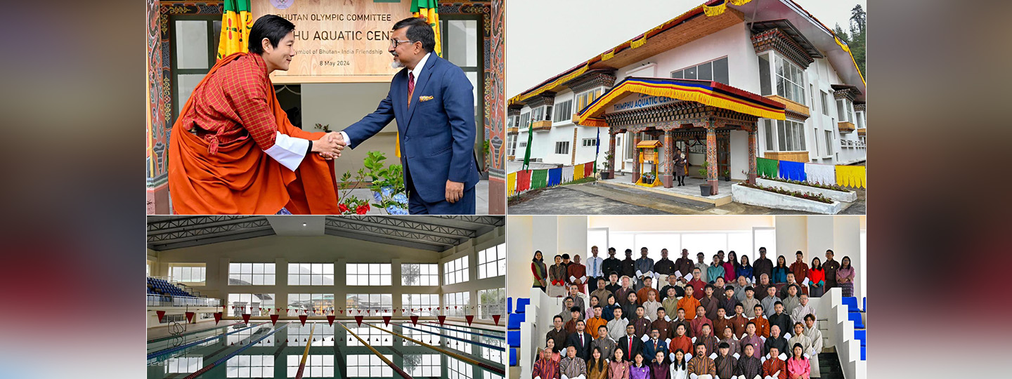  Ambassador @SudhakarDalela joined HRH Prince Jigyel Ugyen Wangchuck, President, Bhutan Olympic Committee to inaugurate Thimphu Aquatic Centre. A privilege to partner in implementing Bhutan India friendship project - a significant step towards fitness and wellness of local community.